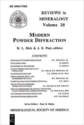 Modern Powder Diffraction - Reviews in Mineralogy & Geochemistry 20 (Paperback)