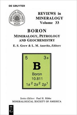 Boron - Reviews in Mineralogy & Geochemistry 33 (Paperback)