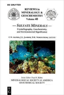 Sulfate Minerals - Reviews in Mineralogy & Geochemistry 40 (Paperback)