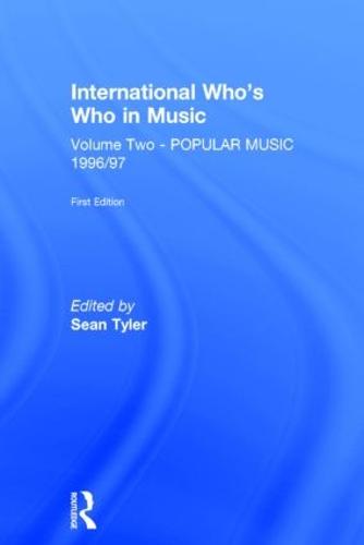 Intl Whos Who Popular Music E1 (Hardback)