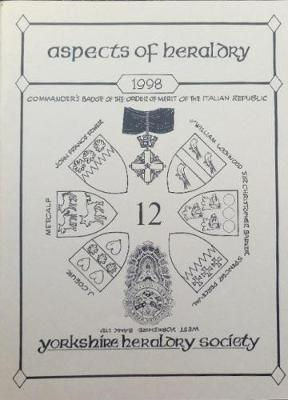 The Journal of the Yorkshire Heraldry Society 1998 - Aspects of Heraldry No. 12 (Paperback)