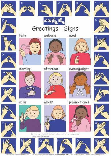 Let's Sign: BSL Greetings Signs and Fingerspelling A2 Wallchart (Wallchart)