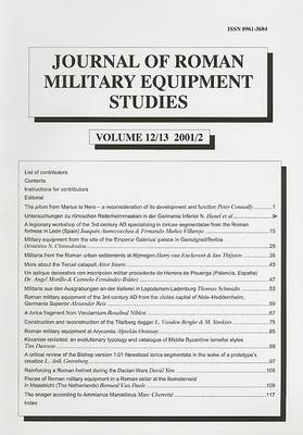 Journal of Roman Military Equipment Studies 12/13 - JRMES 12/13 (Paperback)