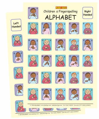 Let's Sign BSL Children's Fingerspelling Alphabet Charts (Wallchart)