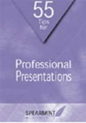 55 Tips for Professional Presentations - Business tips booklets (Paperback)