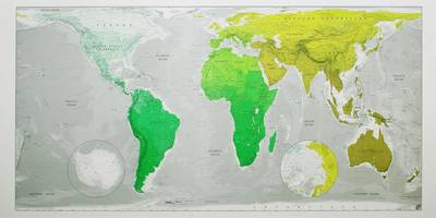 Future Map: Huge World Wall Map - Magnetic Tubed: An Equal Area Projection (Sheet map, rolled)
