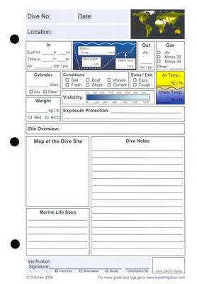 Blank Logbook Refill: Diving Logbook Refill Pack