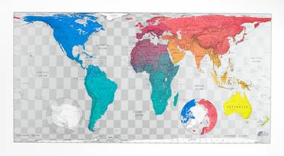 Future Map: World Wall Map - Plastic Tubed Version 3: An Equal Area Projection (Sheet map, rolled)