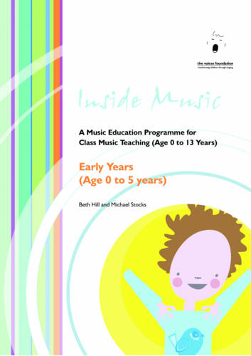 Inside Music: A Music Education Programme for Class Music Teaching Early Years (age 0 to 5 Years) (Paperback)
