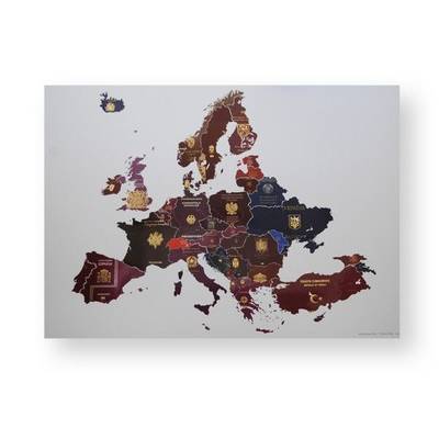 Passport Map Europe: Artist Yanko Tihov (Poster)