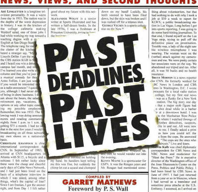 Past Deadlines, Past Lives (Paperback)