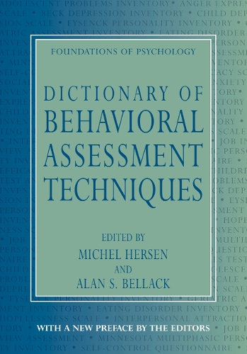 Dictionary of Behavioral Assessment Techniques - EWP Foundations of Psychology (Paperback)