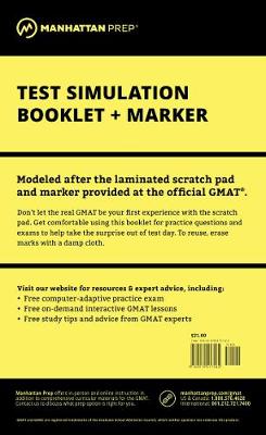 Manhattan Prep GMAT Test Simulation Booklet - Manhattan Prep GMAT Strategy Guides (Spiral bound)