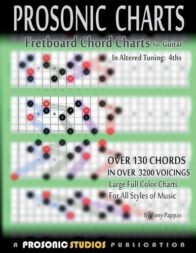 Fretboard Chord Charts for Guitar - In Altered Tuning: 4ths (Paperback)
