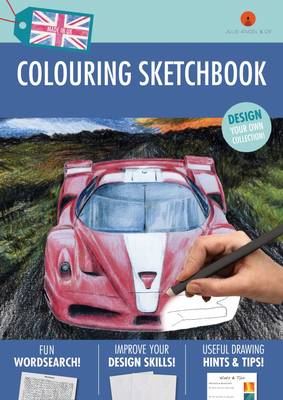 Colouring Sketchbook: Blue (Paperback)
