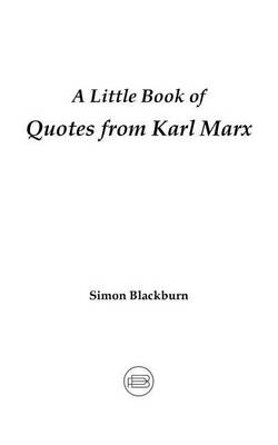 A Little Book of Quotes from Karl Marx (Paperback)