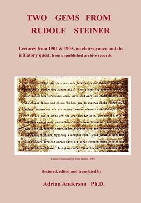 Two Gems from Rudolf Steiner (Paperback)