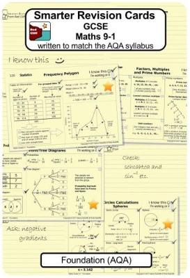 Smarter Revision Cards - GCSE Maths 9-1 Foundation (AQA): Written to match the AQA Foundation syllabus