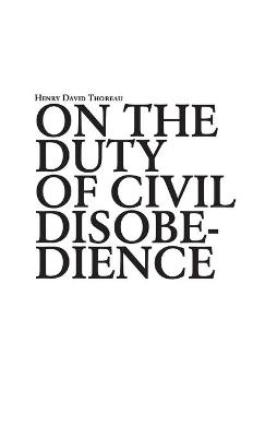 On the duty of civil disobedience (Paperback)