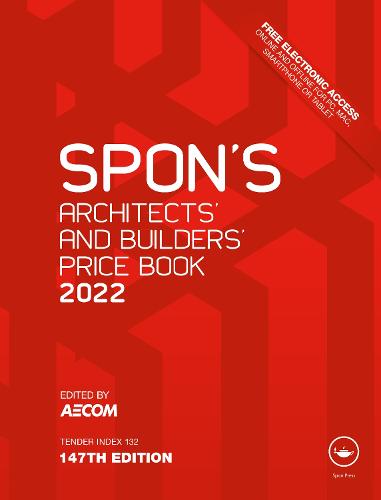 Spon's Architects' and Builders' Price Book 2022 - Spon's Price Books (Hardback)