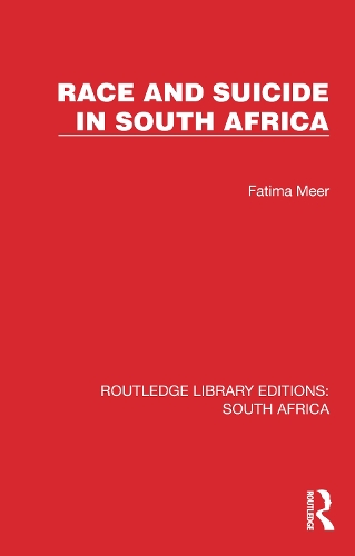 Race And Suicide In South Africa By Fatima Meer Waterstones