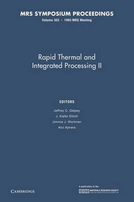 Rapid Thermal and Integrated Processing II: Volume 303 - MRS Proceedings (Paperback)