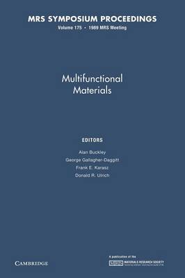Multifunctional Materials: Volume 175 - MRS Proceedings (Paperback)