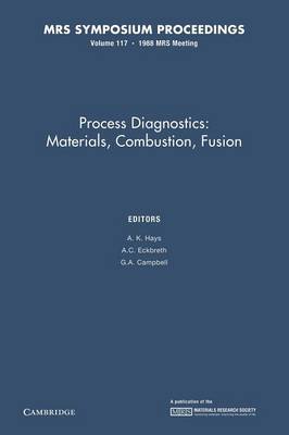 Process Diagnostics: Volume 117: Materials, Combustion, Fusion - MRS Proceedings (Paperback)