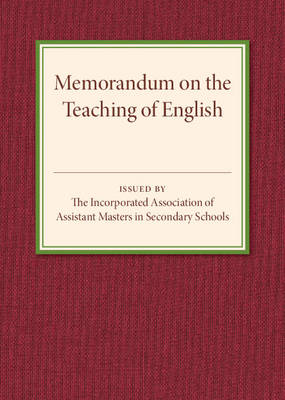 Memorandum on the Teaching of English (Paperback)