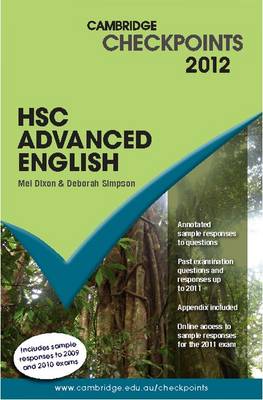 Cambridge Checkpoints HSC Advanced English 2012 - Cambridge Checkpoints (Paperback)