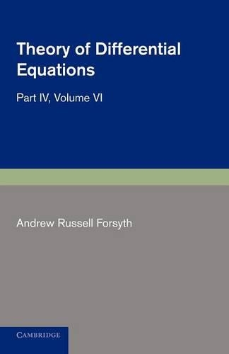 Theory of Differential Equations: Partial Differential Equations - Theory of Differential Equations 6 Volume Set (Paperback)