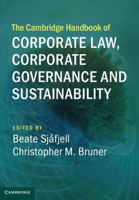 The Cambridge Handbook of Corporate Law, Corporate Governance and Sustainability - Cambridge Law Handbooks (Hardback)