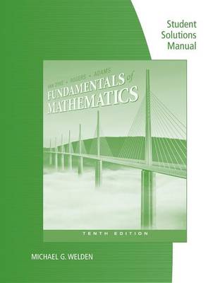 Student Solutions Manual for Van Dyke/Rogers/Adams' Fundamentals of Mathematics, 10th (Paperback)