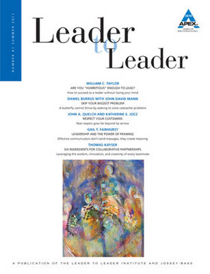 Leader to Leader (LTL) Summer 2011 - J-B Single Issue Leader to Leader 61 (Paperback)