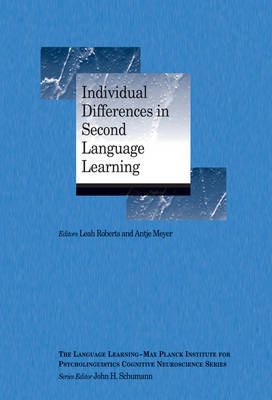 Cover Individual Differences in Second Language Learning - Language Learning Cognitive Neuroscience Series