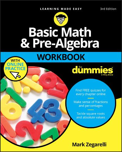 Basic Math and Pre-Algebra Workbook For Dummies (Paperback)