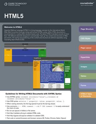 HTML 5 CourseNotes (CD-ROM)