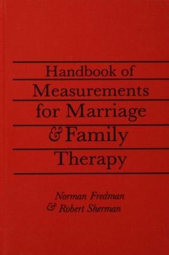 Cover Handbook Of Measurements For Marriage And Family Therapy