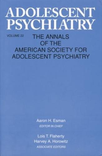 Cover Adolescent Psychiatry, V. 22: Annals of the American Society for Adolescent Psychiatry