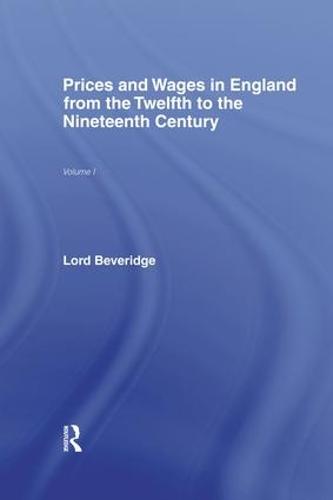 Prices and Wages in England (Paperback)