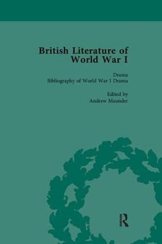 British Literature of World War I, Volume 5 (Paperback)
