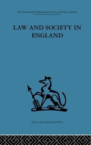 Law and Society in England (Paperback)