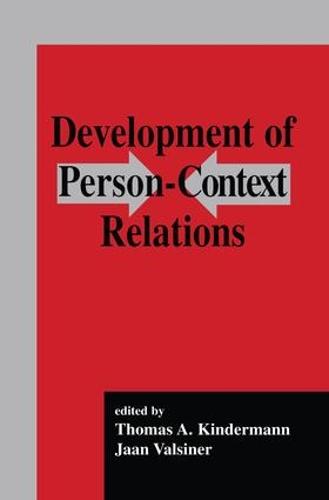 Development of Person-context Relations (Paperback)
