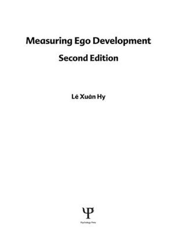 Measuring Ego Development (Paperback)