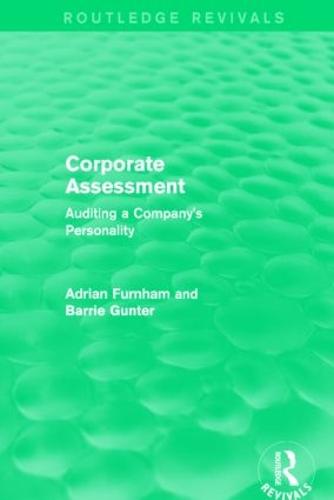 Corporate Assessment: Auditing a Company's Personality - Routledge Revivals (Hardback)