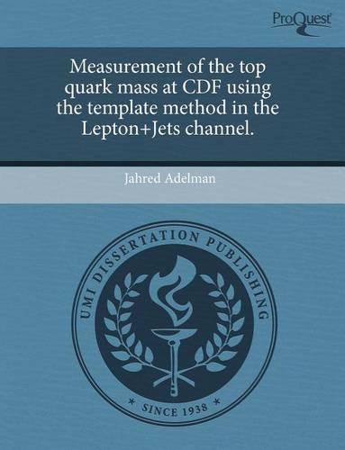 Measurement of the Top Quark Mass at Cdf Using the Template Method in the Lepton+jets Channel. (Paperback)