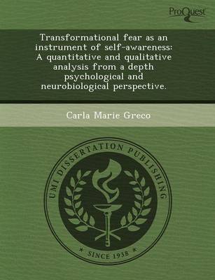 Transformational Fear as an Instrument of Self-Awareness: A Quantitative and Qualitative Analysis from a Depth Psychological and Neurobiological Persp (Paperback)