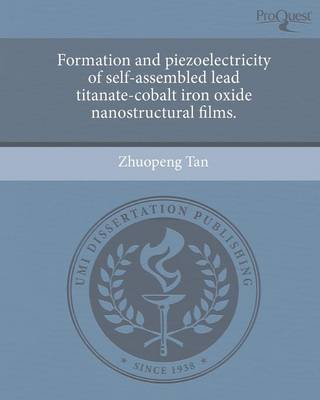 Formation and Piezoelectricity of Self-Assembled Lead Titanate-Cobalt Iron Oxide Nanostructural Films (Paperback)