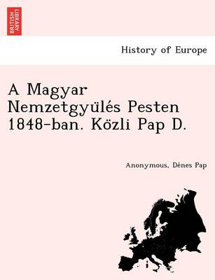 A Magyar Nemzetgyu Le S Pesten 1848-Ban. Ko Zli Pap D. (Paperback)