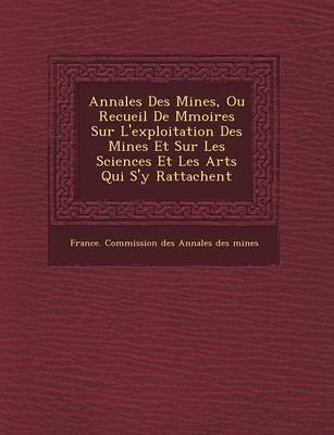 Annales Des Mines, Ou Recueil de M Moires Sur L'Exploitation Des Mines Et Sur Les Sciences Et Les Arts Qui S'y Rattachent (Paperback)